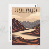 Death Valley National Park  retro Briefkaart (Voorkant / Achterkant)