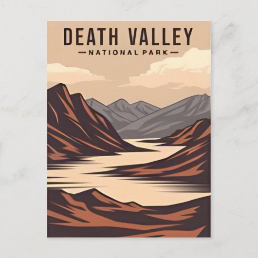 Death Valley National Park  retro Briefkaart (Voorkant)