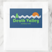 Death Valley National Park Retro Rechthoekige Sticker (Tas)