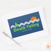 Death Valley National Park Retro Rechthoekige Sticker (Envelop)