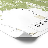 Death Valley National Park Retro Street Map Poster (Hoek)