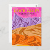 Death Valley National Park Sand Dunes  Briefkaart (Voorkant / Achterkant)
