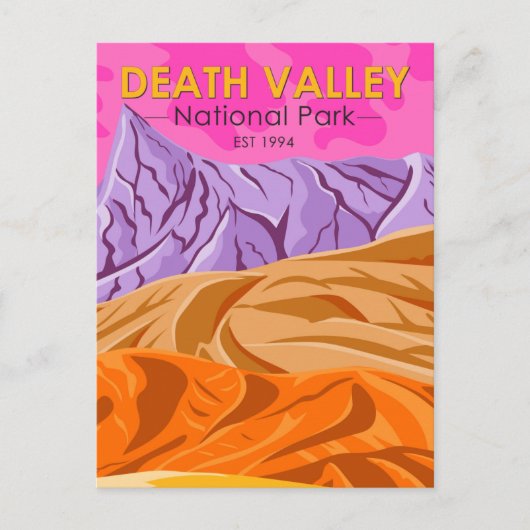 Death Valley National Park Sand Dunes  Briefkaart (Voorkant)