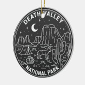 Death Valley National Park Sand Dunes Monoline Keramisch Ornament (Links)