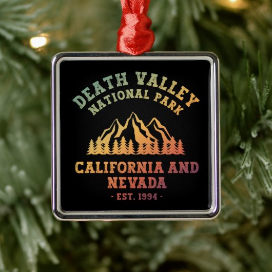 Death Valley National Park USA Gradient Metalen Ornament (Boom)