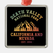 Death Valley National Park USA Gradient Metalen Ornament (Voorkant)