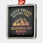 Death Valley National Park USA Gradient Metalen Ornament (Links)