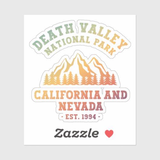 Death Valley National Park USA Gradient Sticker (Vel)