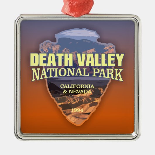 Death Valley NP (pijlpunt) Metalen Ornament (Voorkant)