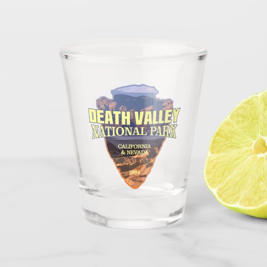 Death Valley NP (pijlpunt) Shot Glas (Voorkant)