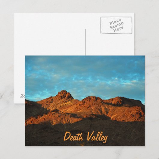 Death Valley Post Card Briefkaart (Voorkant / Achterkant)