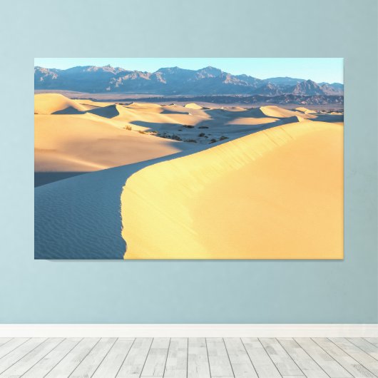 Death Valley Sand Dunes Canvas Afdruk (Insitu (Houten vloer))