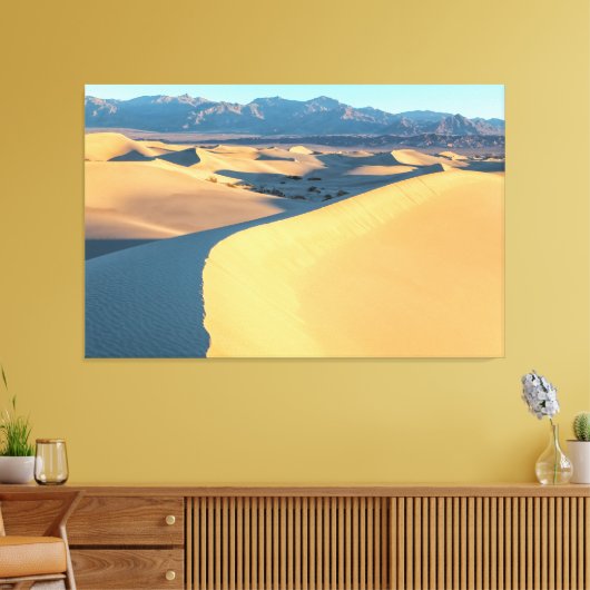 Death Valley Sand Dunes Canvas Afdruk (Insitu (Woonkamer))