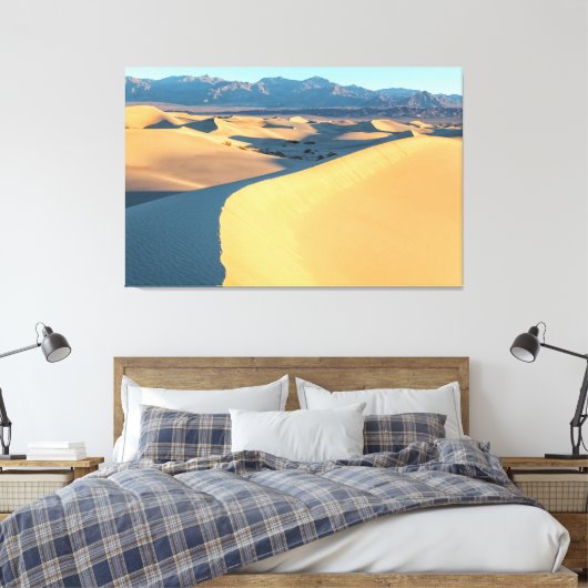 Death Valley Sand Dunes Canvas Afdruk (Insitu (Slaapkamer))