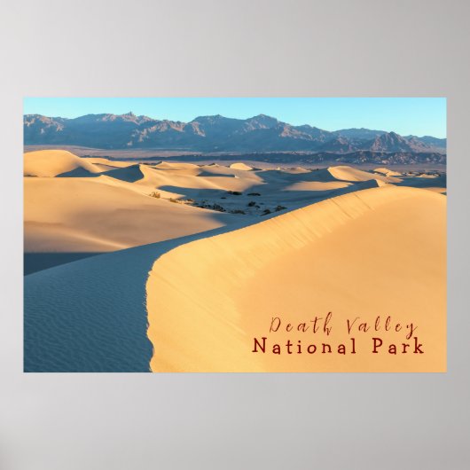 Death Valley Sand Dunes Poster (Voorkant)