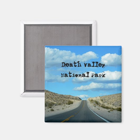 Death Valley Souvenir Magnet (Voorkant / Achterkant)