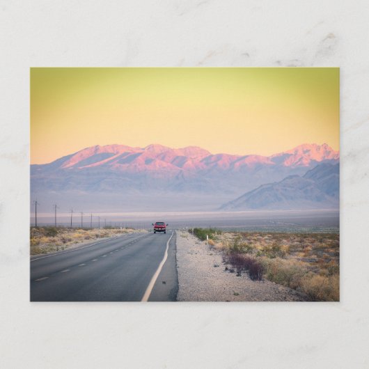 Death Valley Sunset Briefkaart (Voorkant)