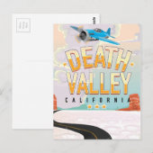 Death Valley USA vintage reisposter Briefkaart (Voorkant / Achterkant)