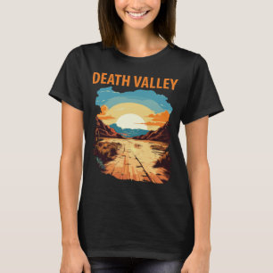 Death Valley Woestijnpad Oranje Reis T-shirt