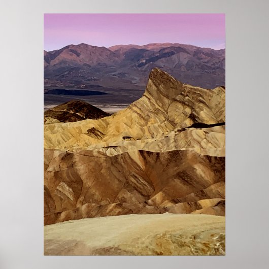 Death Valley Zabriskie Point Foto Poster (Voorkant)