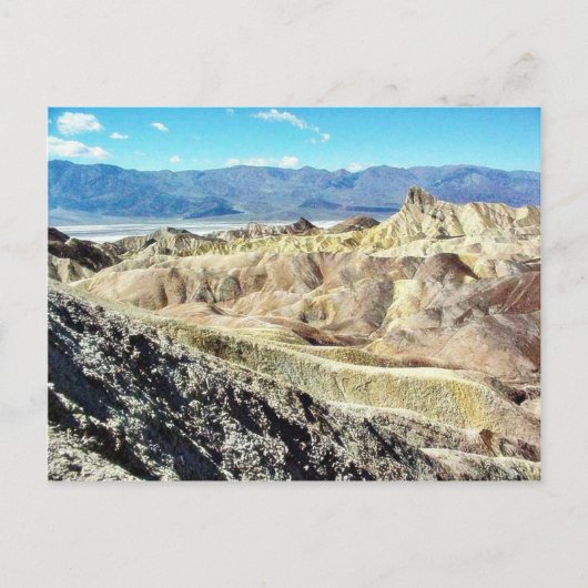 Death Valley Zabriskie Point Sand Desert 3 Briefkaart (Voorkant)