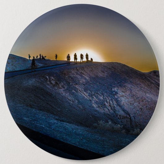 Death Valley zabriskie point Sunset Ronde Button 6,0 Cm (Voorkant)