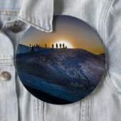 Death Valley zabriskie point Sunset Ronde Button 6,0 Cm (In situ)