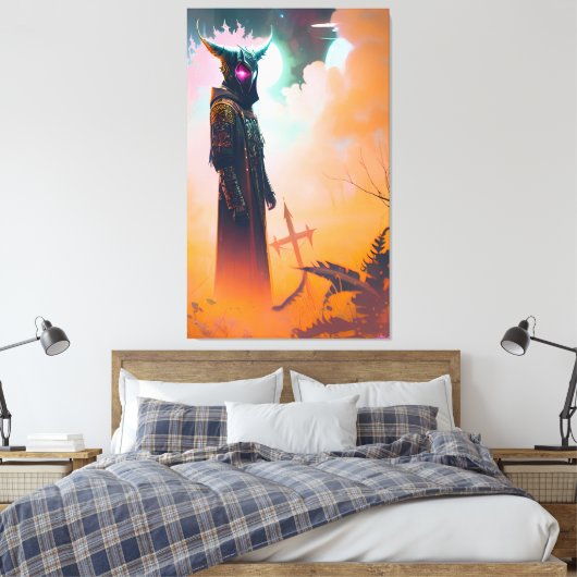 Death Warmed Over Canvas Afdruk (Insitu (Slaapkamer))