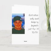 deathbars voor Halloween Kaart (Achterkant)