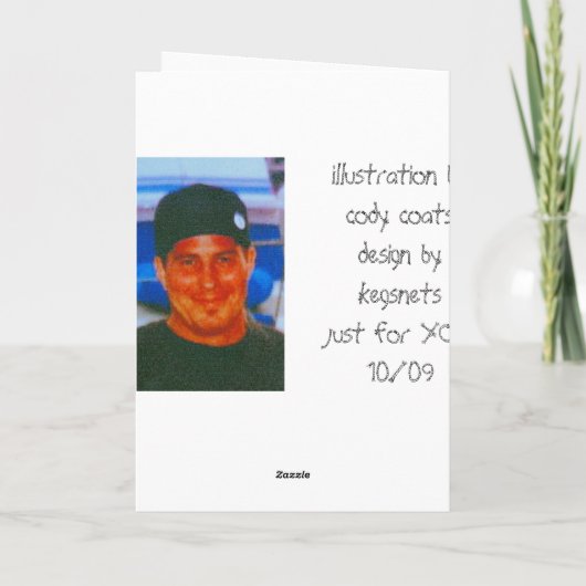 deathbars voor Halloween Kaart (Achterkant)