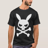 Deathbunny Bunny schedel en kruisbotten Classic T- T-shirt (Voorkant)