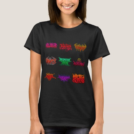 Deathcore Bands T-shirt (Voorkant)