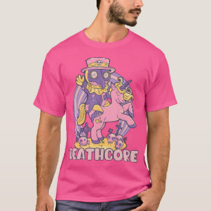 Deathcore Sarcastic Pest Doctor op Unicorn Metal T-shirt