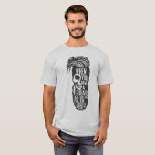 Deathead: pripster beard rebel baard co t-shirt (Voorkant volledig)