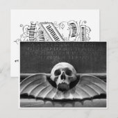 Deathhead, kabinetkaart briefkaart (Voorkant / Achterkant)