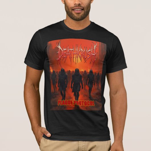 Deathkrush - Canvas T-shirt Plague protocol (Voorkant)