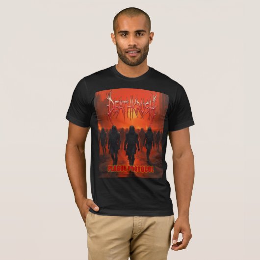 Deathkrush - Canvas T-shirt Plague protocol (Voorkant volledig)