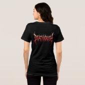Deathkrush - Canvas T-shirt Plague protocol female (Achterkant volledig)