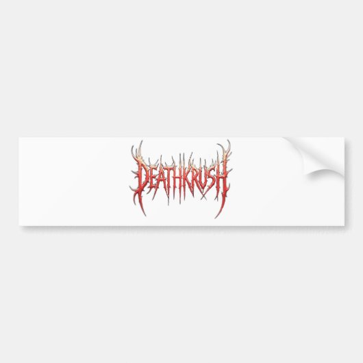 Deathkrush - Carsticker Bumpersticker (Voorkant)