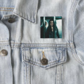 Deathly Hallows - Bellatrix & Lucius Vierkante Button 5,1 Cm (In situ)
