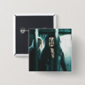 Deathly Hallows - Bellatrix & Lucius Vierkante Button 5,1 Cm (Voorkant /achterkant)