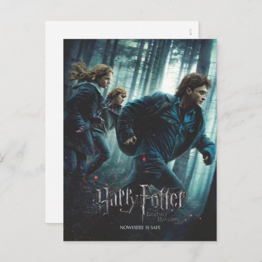 Deathly Hallows Group Hardlopen Briefkaart (Voorkant / Achterkant)