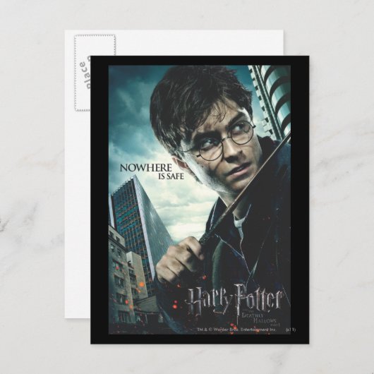 Deathly Hallows - Harry Briefkaart (Voorkant / Achterkant)