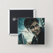 Deathly Hallows - Harry Vierkante Button 5,1 Cm (Voorkant /achterkant)