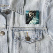 Deathly Hallows - Hermione 2 Vierkante Button 5,1 Cm (In situ)