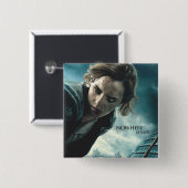 Deathly Hallows - Hermione 2 Vierkante Button 5,1 Cm (Voorkant /achterkant)