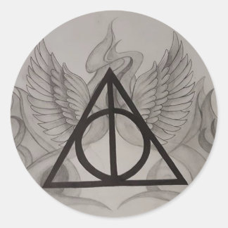 Deathly Hallows Ronde Sticker