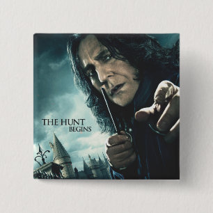 Deathly Hallows - Vorm 2 Vierkante Button 5,1 Cm