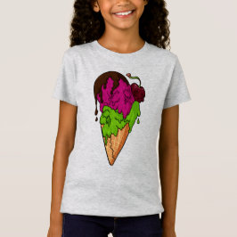 Deathly Sweet Berry Skull Ice Cream T-shirt