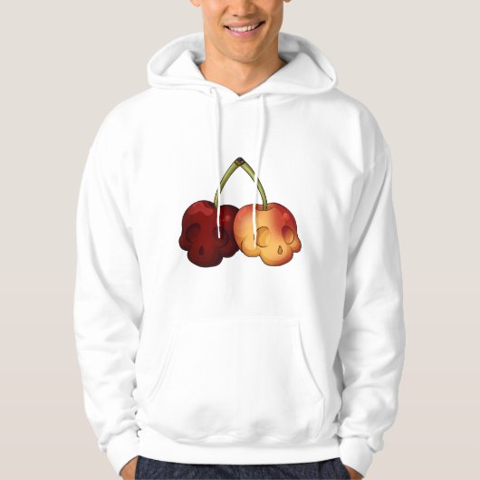 Deathly Sweet Cherry Skull Hoodie (Voorkant)